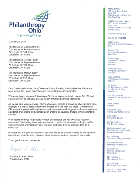 Oct. 2017_Philanthropy Ohio letter